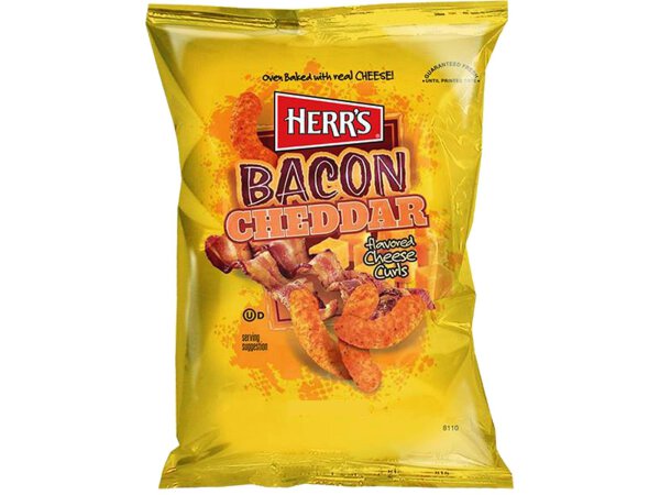 Herrs Bacon Cheddar Cheese Curls 184g