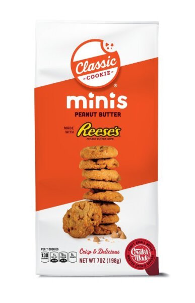 Classic Cookie &ndash; Peanut Butter with Reese&rsquo;s Peanut Butter Chips Mini Cookies 198g
