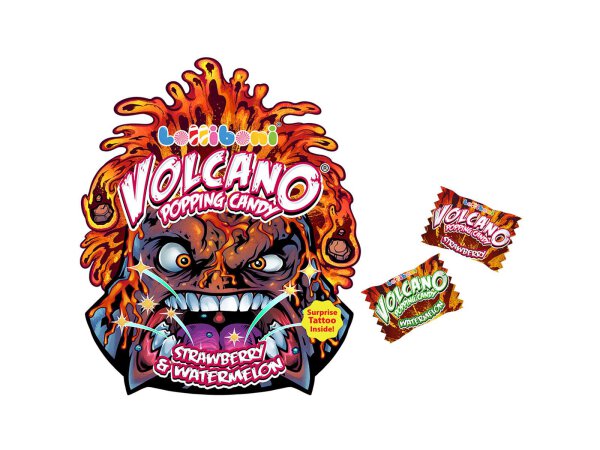 Volcano Popping Candy Strawberry&amp;Melon