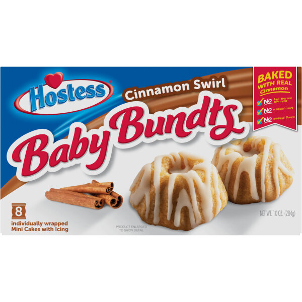 Hostess Baby Bundt Cake Cinnamon Swirl 283g