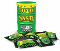 Toxic Waste Green Sour Candy Drum 42g