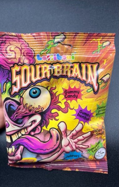 Lolliboni Sour Brain Gummy Candy Gehirn Mix 80g