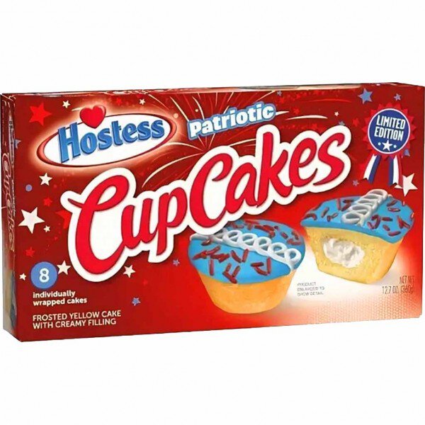 Hostess Cup Cakes Patriotic 6x360g
