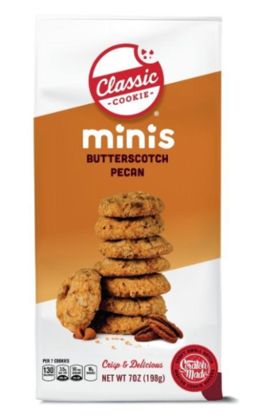 Classic Cookie Butterscotch Pecan Mini Cookies 198g