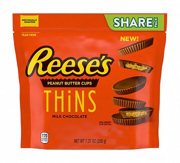 Reeses Peanut Butter Cups Thins 208g