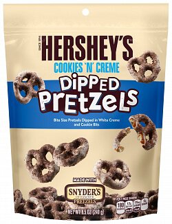 Hershey Cookies&acute;N&acute;Creme Dipped Pretzel 241g