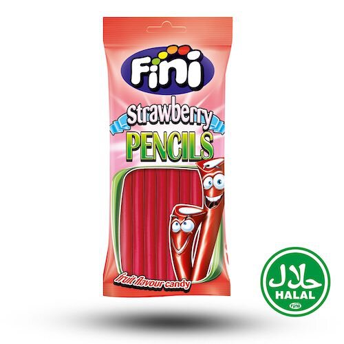 Fini Strawberry Pencils Halal 75g