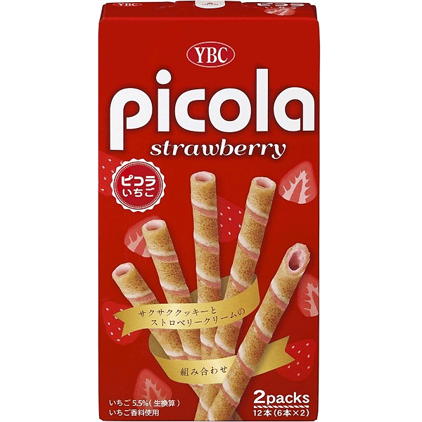 YBC Picola Sticks Strawberry 58g