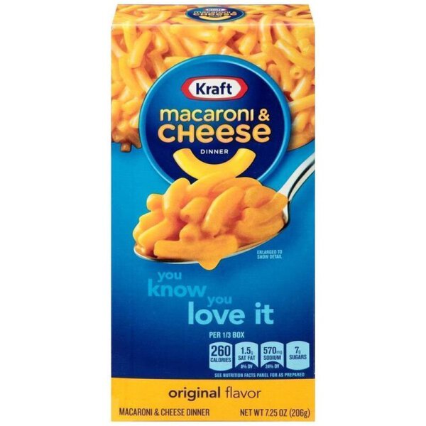 Kraft Macc and Cheese 206g
