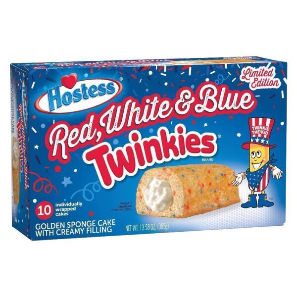 Hostess Twinkies Red, White &amp; Blue - Limited Edition 6x 385g